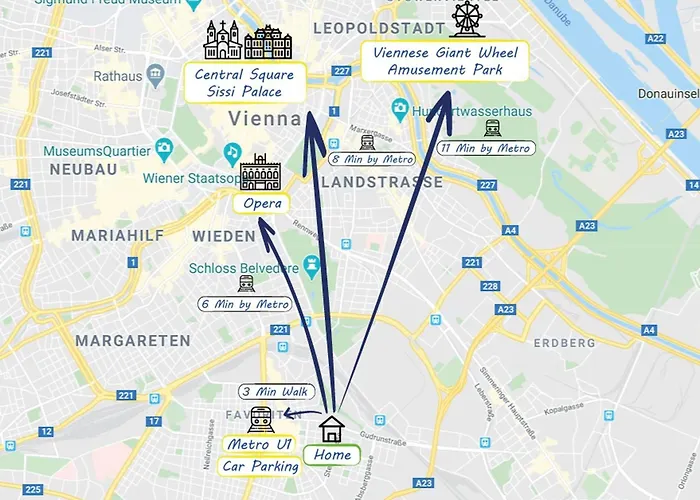 Διαμέρισμα Quiet 6 Min Walk To Metro - 4 Stops To Opera Βιέννη
